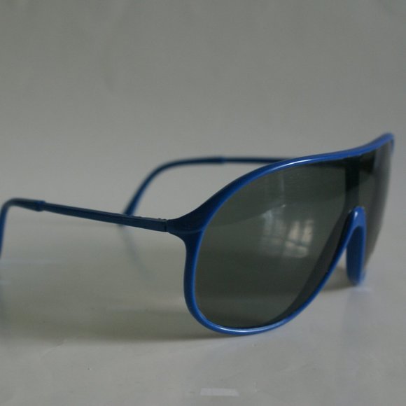 NWT Vintage 90's Crylon One Piece Polarized Sunglasses (Royal Blue) - Picture 2 of 5